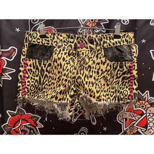 Iron Fist Rat Baby Leopard Shorts
